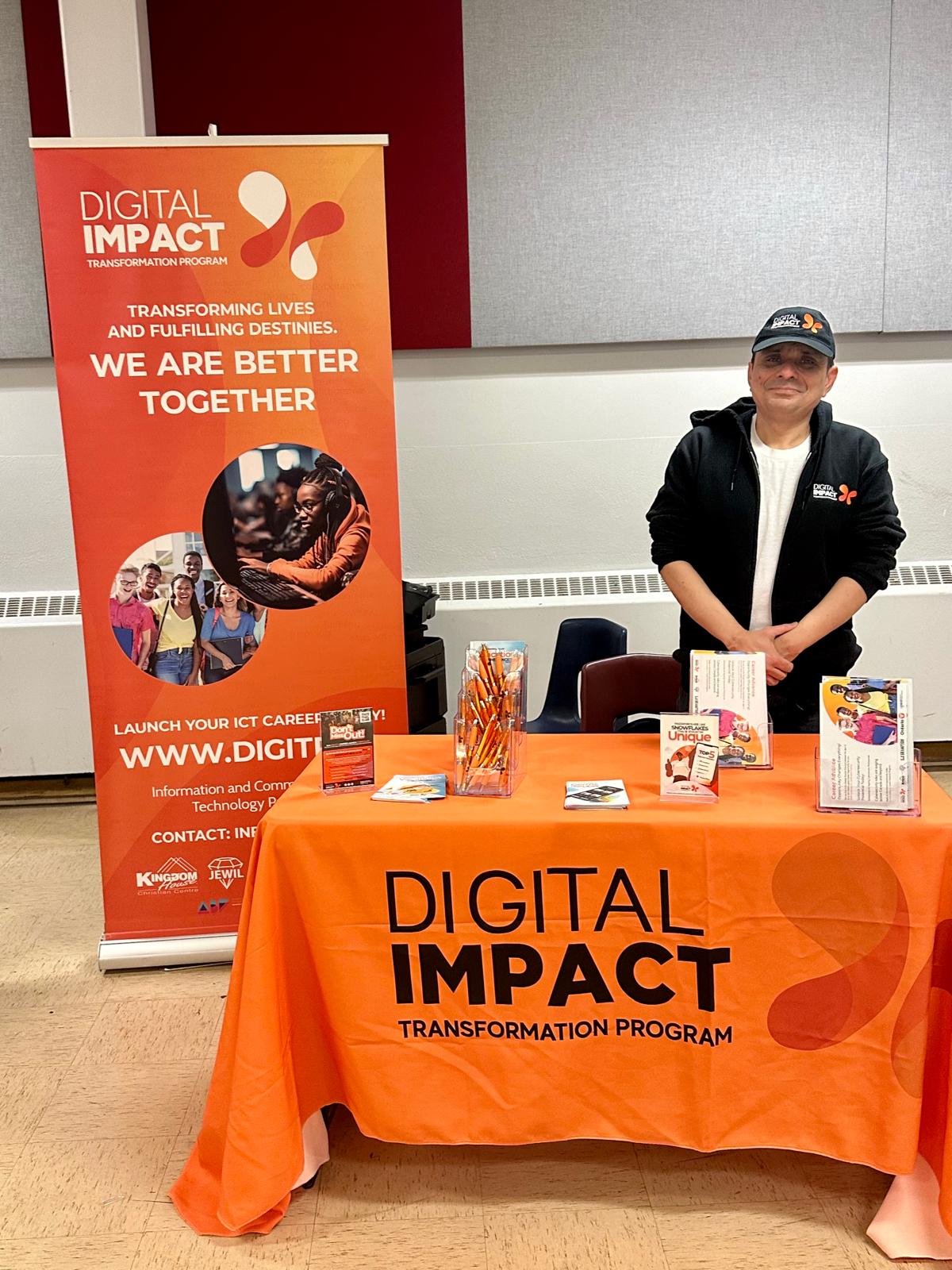 Digital Impact and Skills Development Booth at West Hill Job Fair