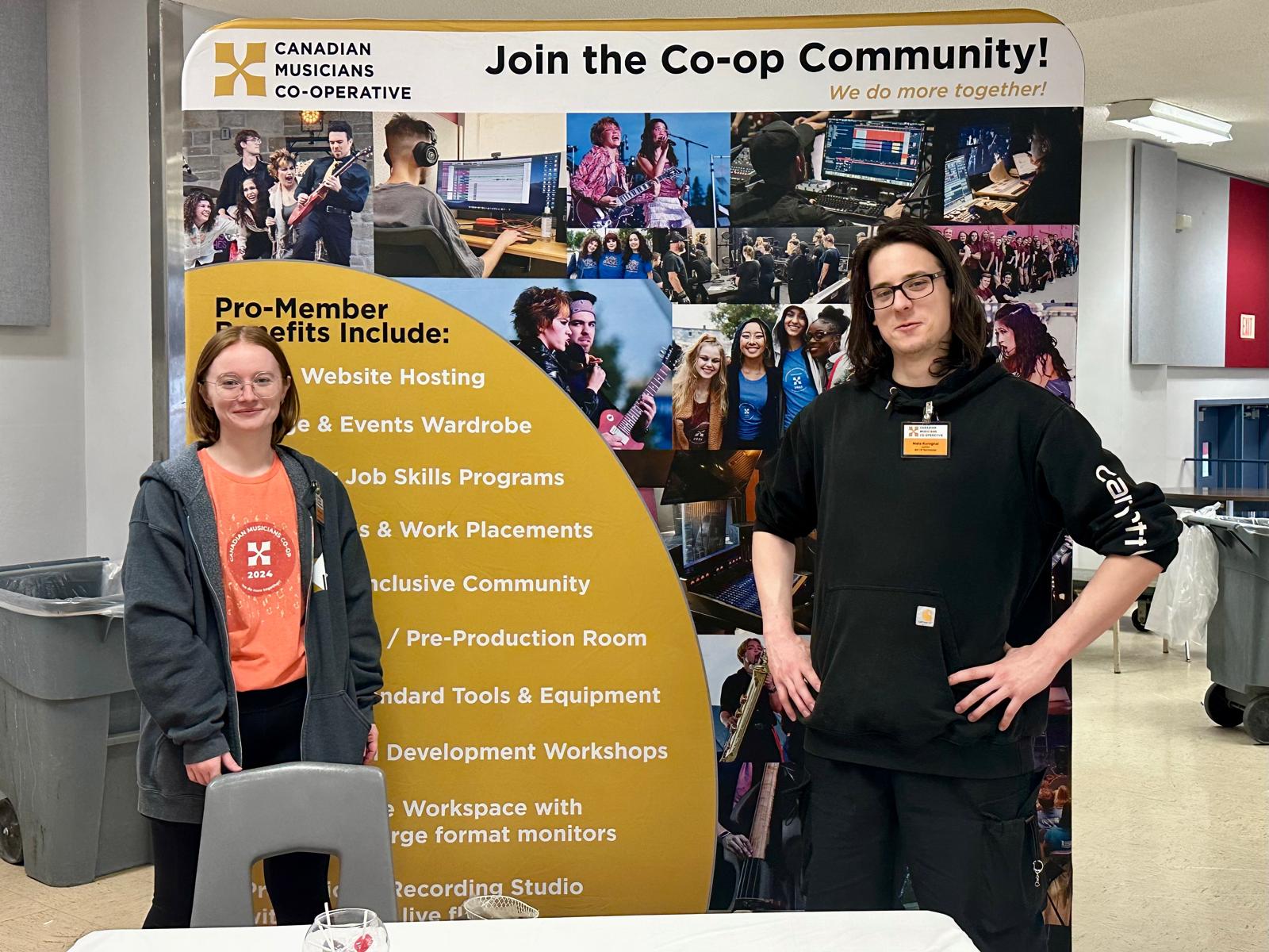 Music Co-op Community Organization Booth at West Hill Job Fair