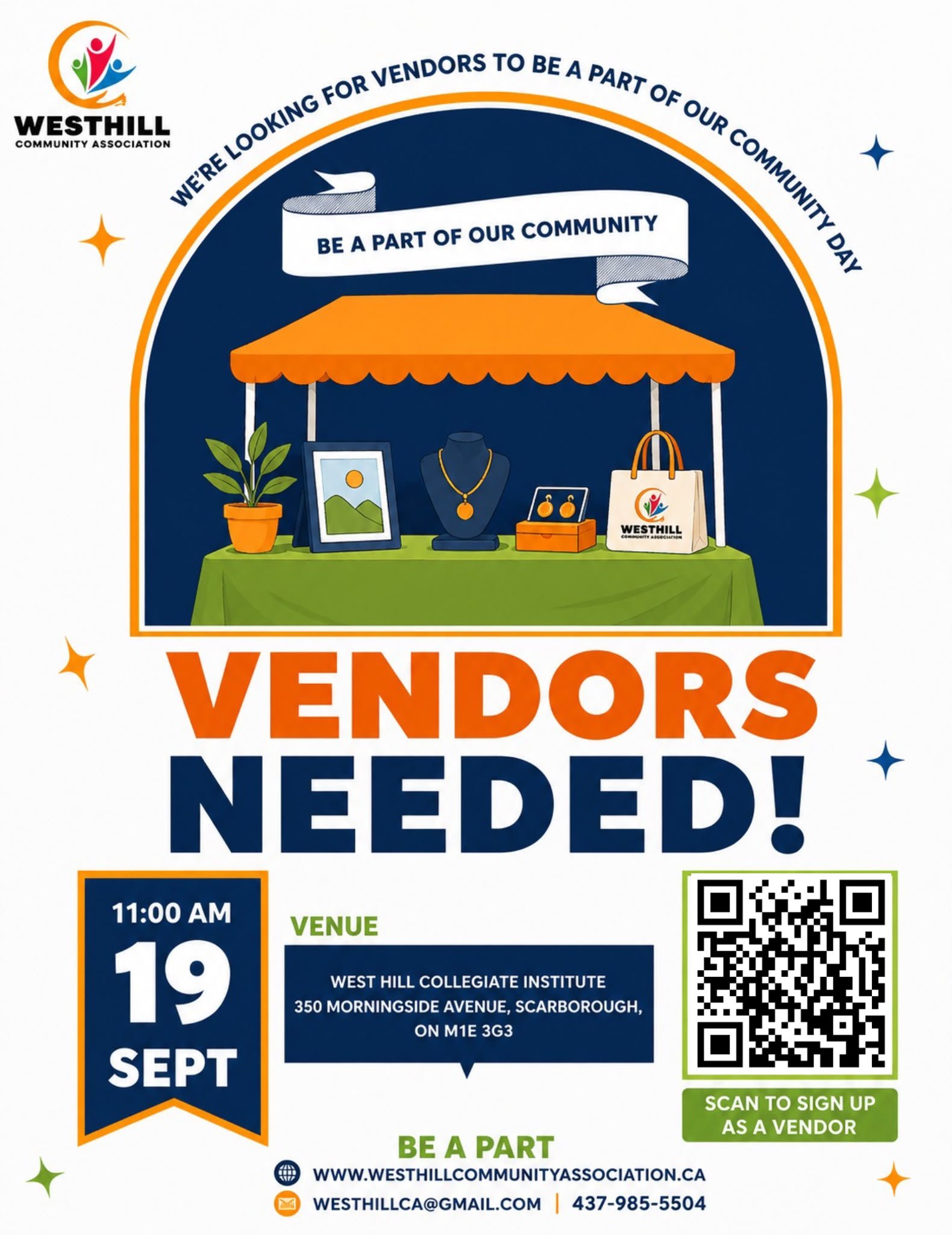 WEST HILL FAMILY DAY VENDOR FLYER